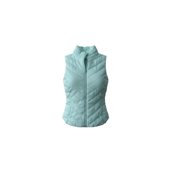 SO Jackets & Blazers - SO Puffer Vest Womens Medium Mint Green Chevron Quilted Full Zip Sleeveless